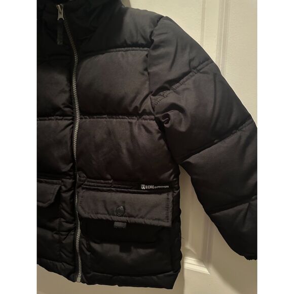 XTreme Black Boys Puffer Zipper Down Jacket w/ Hood Size 5/6 - Picture 7 of 10